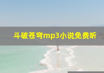 斗破苍穹mp3小说免费听