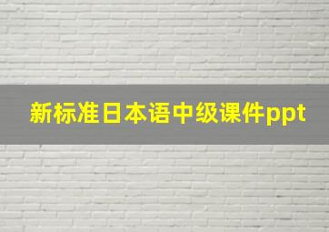 新标准日本语中级课件ppt