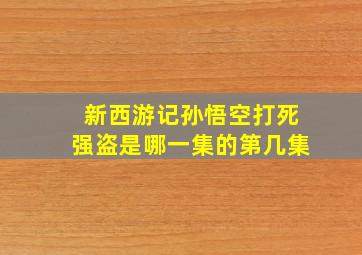 新西游记孙悟空打死强盗是哪一集的第几集