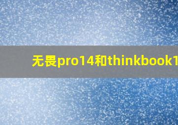 无畏pro14和thinkbook14p