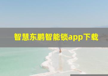 智慧东鹏智能锁app下载