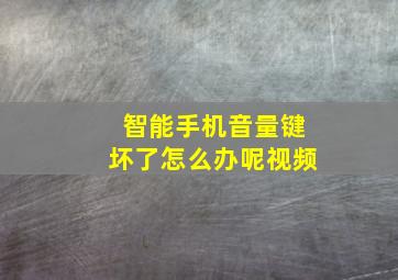 智能手机音量键坏了怎么办呢视频