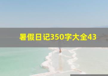 暑假日记350字大全43