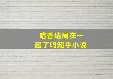 暗香结局在一起了吗知乎小说