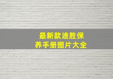 最新款途胜保养手册图片大全