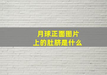 月球正面图片上的肚脐是什么