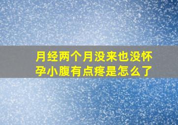 月经两个月没来也没怀孕小腹有点疼是怎么了