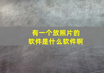 有一个放照片的软件是什么软件啊