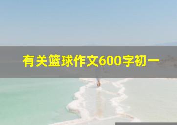 有关篮球作文600字初一