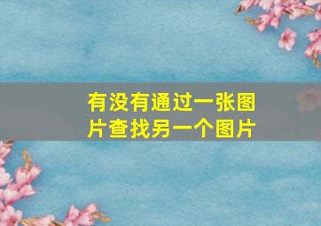 有没有通过一张图片查找另一个图片