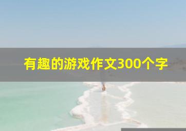 有趣的游戏作文300个字