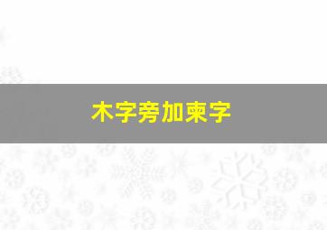 木字旁加柬字