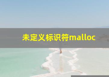 未定义标识符malloc