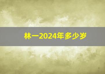 林一2024年多少岁