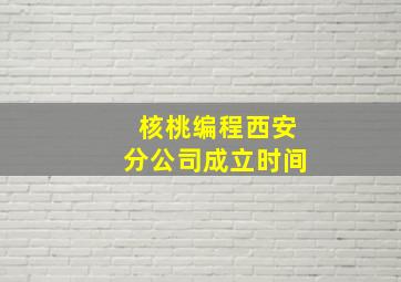 核桃编程西安分公司成立时间