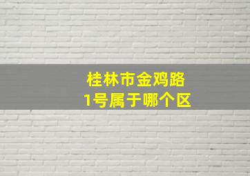 桂林市金鸡路1号属于哪个区