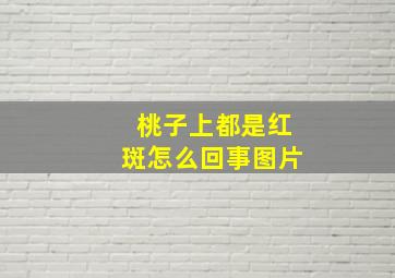 桃子上都是红斑怎么回事图片