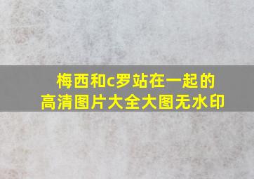 梅西和c罗站在一起的高清图片大全大图无水印