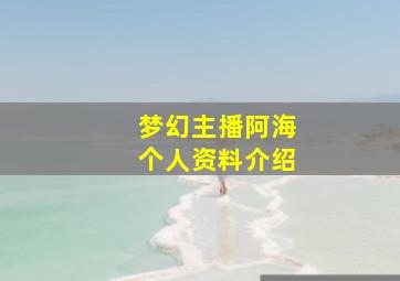 梦幻主播阿海个人资料介绍