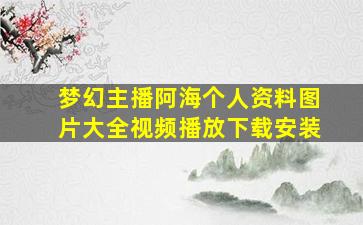 梦幻主播阿海个人资料图片大全视频播放下载安装