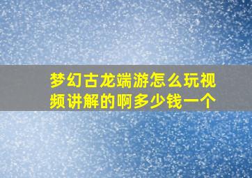 梦幻古龙端游怎么玩视频讲解的啊多少钱一个