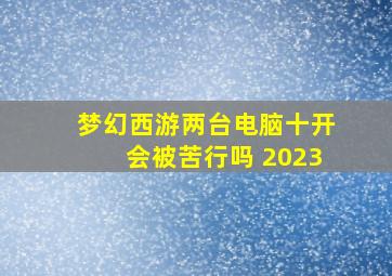 梦幻西游两台电脑十开会被苦行吗 2023