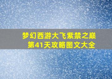 梦幻西游大飞紫禁之巅第41天攻略图文大全