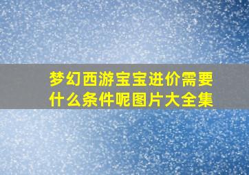 梦幻西游宝宝进价需要什么条件呢图片大全集