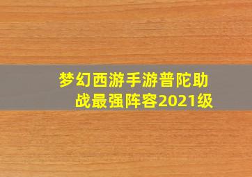 梦幻西游手游普陀助战最强阵容2021级