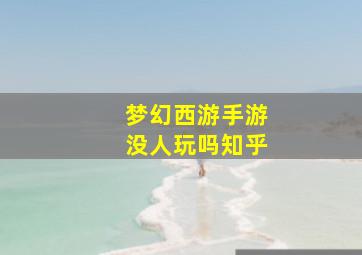 梦幻西游手游没人玩吗知乎