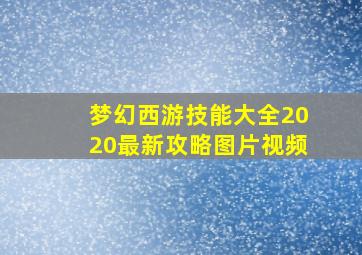 梦幻西游技能大全2020最新攻略图片视频