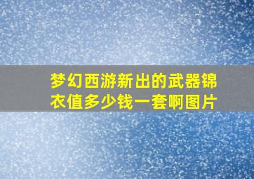 梦幻西游新出的武器锦衣值多少钱一套啊图片