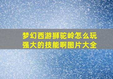 梦幻西游狮驼岭怎么玩强大的技能啊图片大全