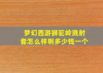 梦幻西游狮驼岭溅射套怎么样啊多少钱一个