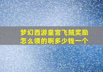 梦幻西游皇宫飞贼奖励怎么领的啊多少钱一个