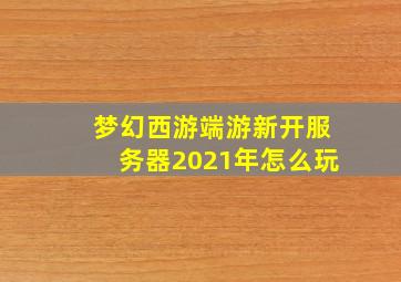 梦幻西游端游新开服务器2021年怎么玩