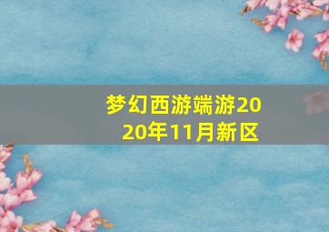 梦幻西游端游2020年11月新区