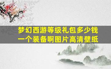 梦幻西游等级礼包多少钱一个装备啊图片高清壁纸