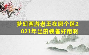 梦幻西游老王在哪个区2021年出的装备好用啊