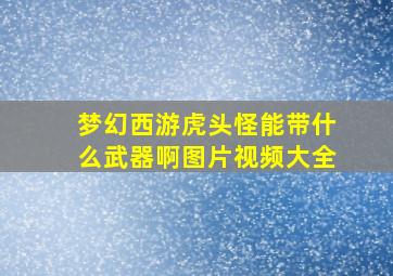 梦幻西游虎头怪能带什么武器啊图片视频大全