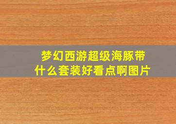 梦幻西游超级海豚带什么套装好看点啊图片