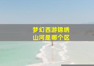 梦幻西游锦绣山河是哪个区