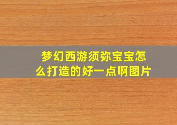 梦幻西游须弥宝宝怎么打造的好一点啊图片