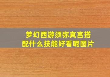 梦幻西游须弥真言搭配什么技能好看呢图片