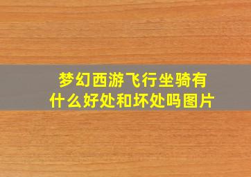 梦幻西游飞行坐骑有什么好处和坏处吗图片