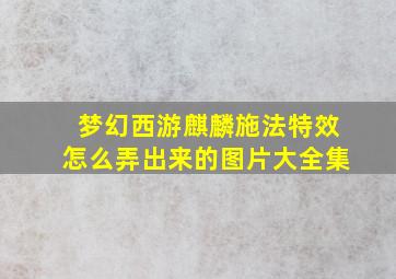 梦幻西游麒麟施法特效怎么弄出来的图片大全集