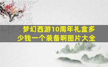 梦幻西游10周年礼盒多少钱一个装备啊图片大全