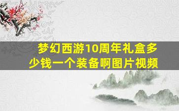 梦幻西游10周年礼盒多少钱一个装备啊图片视频