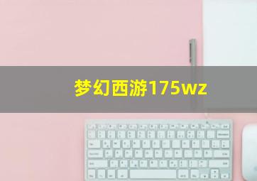 梦幻西游175wz