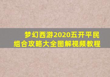 梦幻西游2020五开平民组合攻略大全图解视频教程